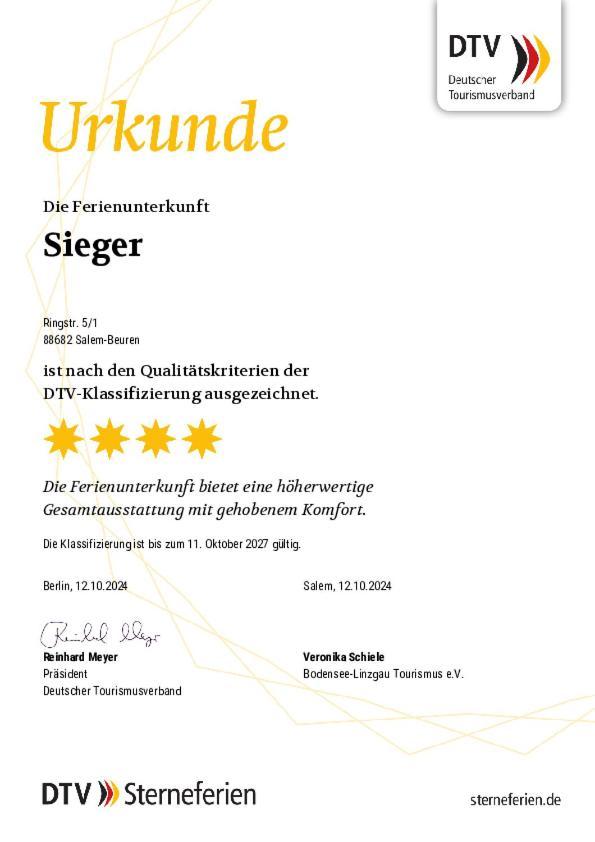 Ferienhaus Sieger Salem  Esterno foto